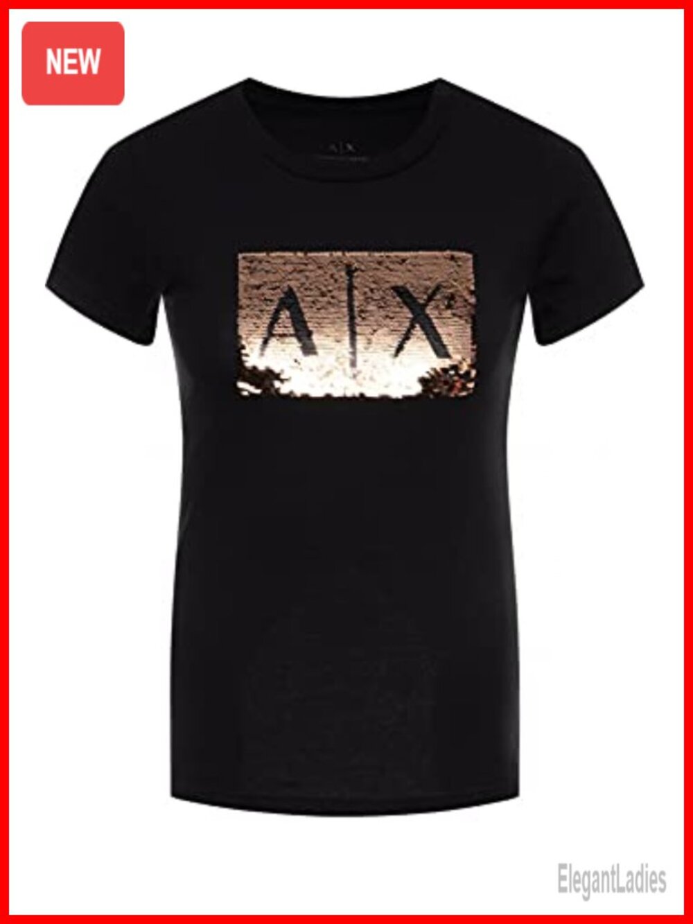 Box Logo Sequin Tee Short Sleeve